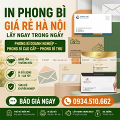 In Phong Bì, Bao Thư Giá Rẻ - Chuyên In Sắc Nét, Giá Tận Xưởng Hà Nội