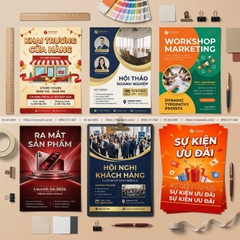 In Poster Quảng Cáo Sự Kiện - Mẫu Đẹp, In Nhanh Kịp Khai Trương, Hội Thảo