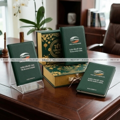 In Sổ Bìa Da Cao Cấp - Sổ Da Ép Logo Sang Trọng, Làm Quà Tặng Doanh Nghiệp