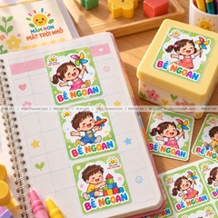In Sticker Khen Thưởng Giá Rẻ Thiết Kế Sticker Bé Ngoan Đẹp