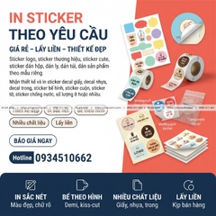 In Sticker Theo Yêu Cầu Giá Rẻ Lấy Liền Thiết Kế Sticker Đẹp