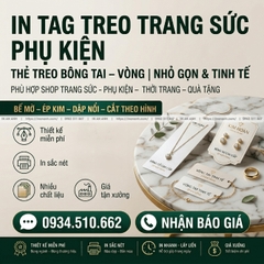 In Tag Treo Trang Sức, Phụ Kiện - Thẻ Treo Bông Tai, Vòng, Nhỏ Gọn & Tinh Tế