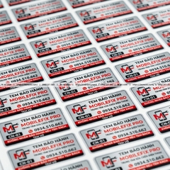 In Tem Bảo Hành Điện Thoại Decal Vỡ Số Nhảy