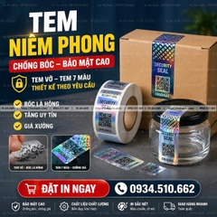 In Tem Niêm Phong Giá Rẻ Lấy Ngay Thiết Kế Mẫu Chuyên Nghiệp