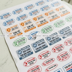 In Tem Bảo Hành Điện Thoại Decal Vỡ Số Nhảy