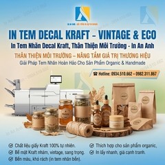 In Decal Giấy Kraft Lấy Ngay Tại Hà Nội – In Số Lượng Ít Theo Yêu Cầu