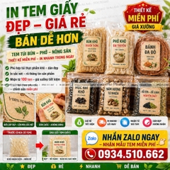 Dịch Vụ In Tem Giấy Theo Yêu Cầu: Miễn Phí Thiết Kế – In Nhanh Giá Gốc
