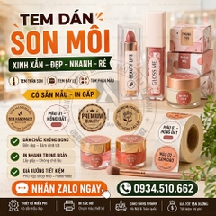 In Nhãn Son Môi Giá Rẻ Thiết Kế Tem Dán Son Xinh Xắn Đẹp