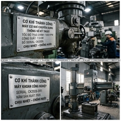 In Tem Nhôm Khắc Laser Cho Máy Móc, Thiết Bị