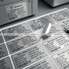 In Tem Máy Móc Xi Bạc Chịu Nhiệt 200°C