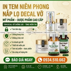 Tem Niêm Phong Nắp Lọ Decal Vỡ Chống Bóc