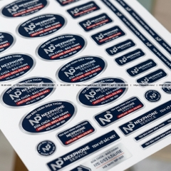In Tem Bảo Hành Điện Thoại Decal Vỡ Số Nhảy