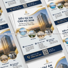 In Tờ Rơi Bất Động Sản - Chuyên Nghiệp, Cao Cấp, Đúng Tiêu Chuẩn Dự Án