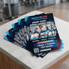 In Tờ Rơi Phòng Gym, Fitness, Yoga - Năng Động, Thu Hút Hội Viên
