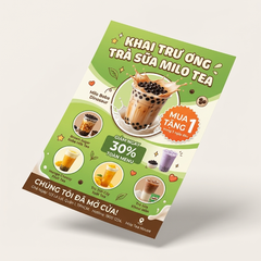 In Tờ Rơi Khai Trương - Mẫu Đẹp Thu Hút, Kết Hợp Bộ Ấn Phẩm Trọn Gói