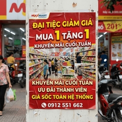In Tờ Rơi Dán Tường - Khổ Lớn, Giấy Đặc Biệt, Dán Bền Không Phai