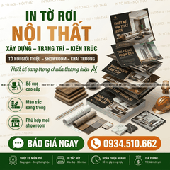 In Tờ Rơi Nội Thất, Xây Dựng, Trang Trí - Sang Trọng, Chuyên Nghiệp