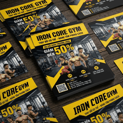 In Tờ Rơi Phòng Gym, Fitness, Yoga - Năng Động, Thu Hút Hội Viên