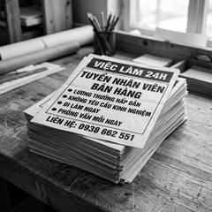 In Tờ Rơi Đơn Giản, Đen Trắng - Tiết Kiệm Tối Đa Cho Tin Tức, Thông Báo