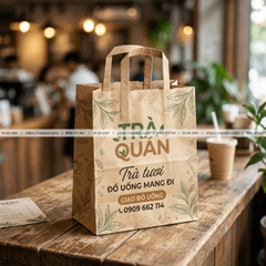 Túi Giấy Đựng Cà Phê, Đồ Uống Mang Đi - In Logo Quán, Chống Thấm