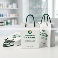 Túi Giấy Đựng Thuốc Cho Nhà Thuốc - In Logo, Thông Tin Hiệu Thuốc