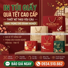 Túi Giấy Quà Tết Cao Cấp- In Logo Doanh Nghiệp, Đặt Sớm Giá Tốt