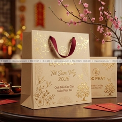 Túi Giấy Quà Tết Cao Cấp- In Logo Doanh Nghiệp, Đặt Sớm Giá Tốt