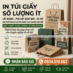 In Túi Giấy Số Lượng Ít, Lấy Nhanh - Phù Hợp Shop Nhỏ, In Thử