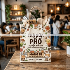 Túi Giấy Đựng Cà Phê, Đồ Uống Mang Đi - In Logo Quán, Chống Thấm