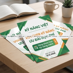In Voucher Trung Tâm Tiếng Anh – Kỹ Năng