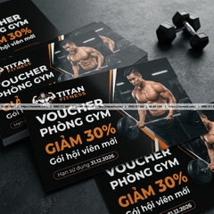 In Voucher Phòng Gym – Fitness – Yoga Chuyên Nghiệp