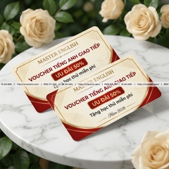 In Voucher Trung Tâm Tiếng Anh – Kỹ Năng