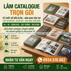 Làm Catalogue Trọn Gói - Từ Thiết Kế Đến In Ấn, Bàn Giao Tận Tay
