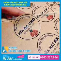 In decal giấy kraft đẹp - giá rẻ - lấy ngay - chất lượng cao