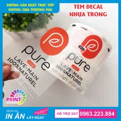 In Tem Nhãn Decal Nhanh, Lấy Ngay Trong Ngày