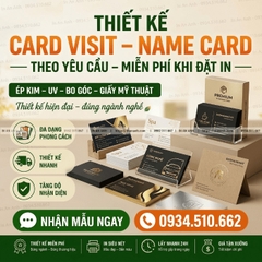 Thiết Kế Card Visit, Name Card Theo Yêu Cầu - Miễn Phí Khi Đặt In