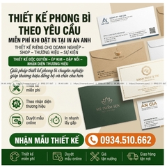 Thiết Kế Phong Bì Theo Yêu Cầu - Miễn Phí Khi Đặt In Tại In An Anh