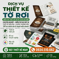 Dịch Vụ Thiết Kế Tờ Rơi Chuyên Nghiệp - Miễn Phí Khi Đặt In Tại In An Anh