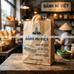 Túi Giấy Đựng Bánh Mì, Đồ Ăn - An Toàn Thực Phẩm, Giá Rẻ Số Lượng Lớn