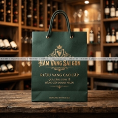 Túi Giấy Đựng Rượu, Hoa - Cao Cấp, Form Chuẩn, Sang Trọng