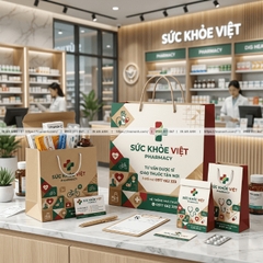 Túi Giấy Đựng Thuốc Cho Nhà Thuốc - In Logo, Thông Tin Hiệu Thuốc