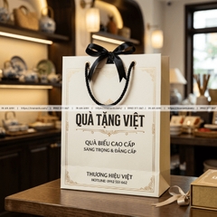 Túi Giấy Đựng Rượu, Hoa - Cao Cấp, Form Chuẩn, Sang Trọng