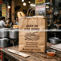 Túi Giấy Đựng Bánh Mì, Đồ Ăn - An Toàn Thực Phẩm, Giá Rẻ Số Lượng Lớn