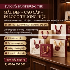 Túi Giấy Bánh Trung Thu - Mẫu Đẹp, Cao Cấp, In Logo Thương Hiệu