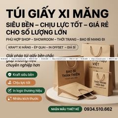 Túi Giấy Xi Măng - Siêu Bền, Chịu Lực Tốt, Giá Rẻ Cho Số Lượng Lớn