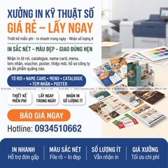 Xưởng In Kỹ Thuật Số Giá Rẻ Lấy Ngay Thiết Kế Miễn Phí