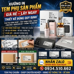 In Tem Phụ Hàng Nhập Khẩu Chuẩn Pháp Lý
