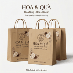 In Túi Giấy Kraft - Bền, Mộc, Thân Thiện Môi Trường, In Logo Sắc Nét
