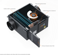 Máy hút ẩm gắn trần LỌC CARBON