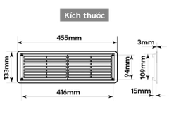 Cửa thông hơi gắn tường - RP